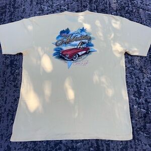 Vintage island adventures yellow tee